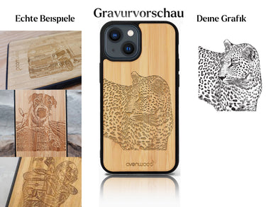 INDIVIDUELL iPhone 14 Bambus-Kunststoff